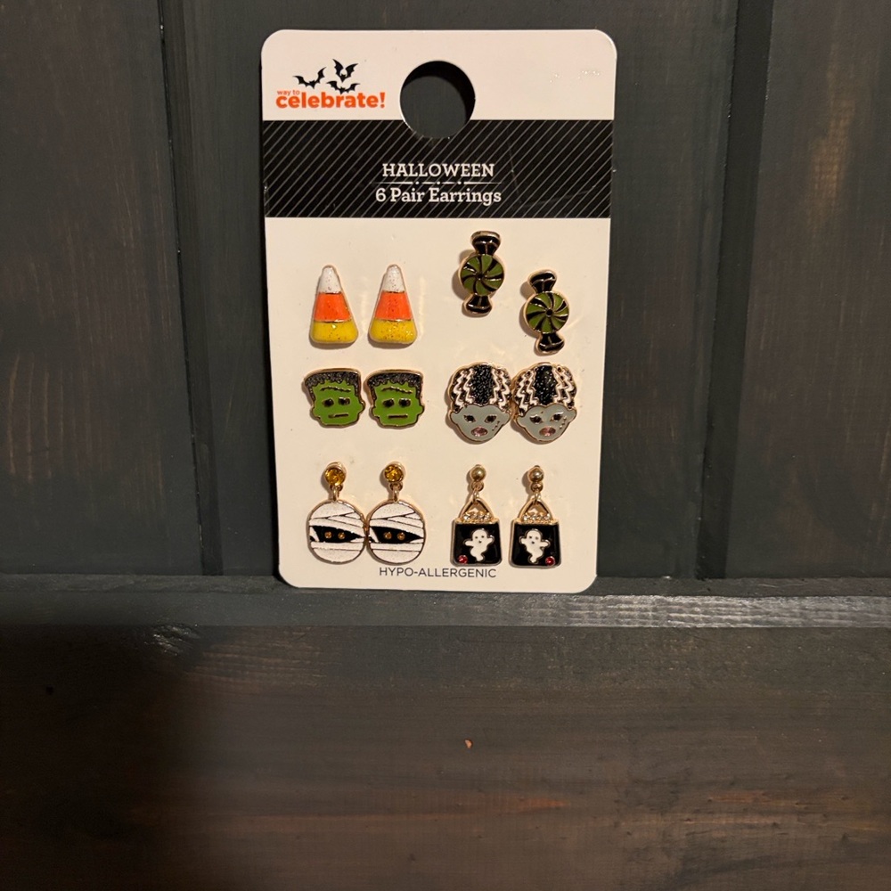 Celebrate Halloween Kids Earrings Set - Festive Colors